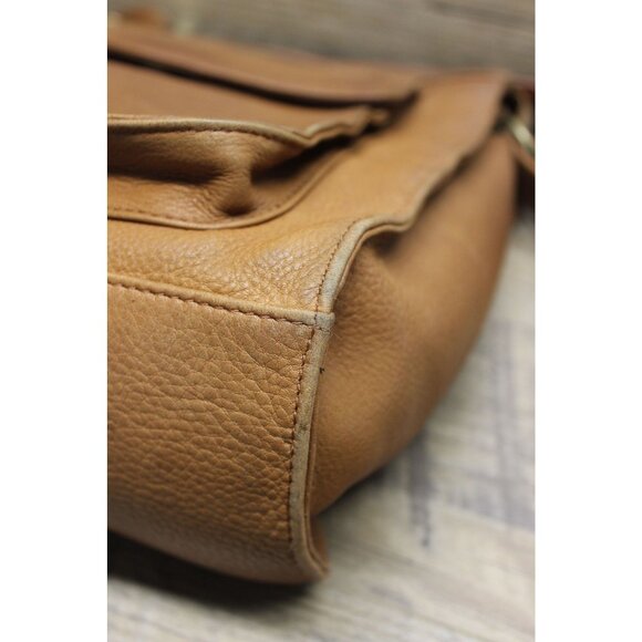 Fossil 1954 women's brown full grain leather crossbody satchel bag - Picture 7 of 16